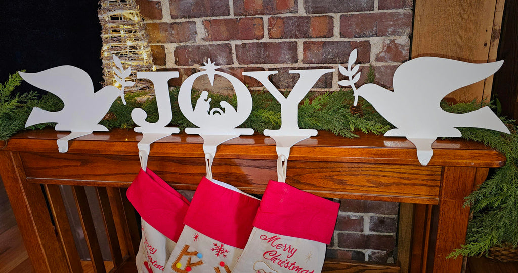 Joy Stocking Holder set