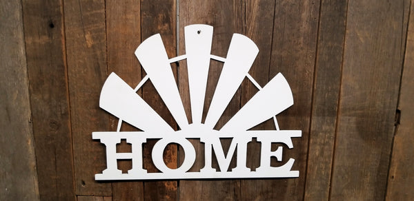 Half Windmill Wall Decor & Monogram