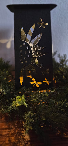 Solar Sunflower with Dragon Flies