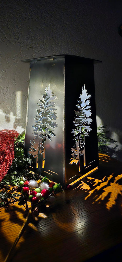 Solar Evergreen Tree Lanterns