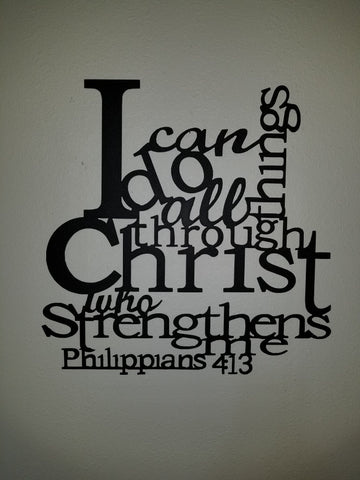 Philippians 4:13 wall hanging