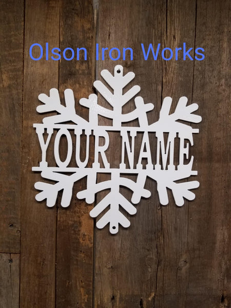 Snow flake monogram