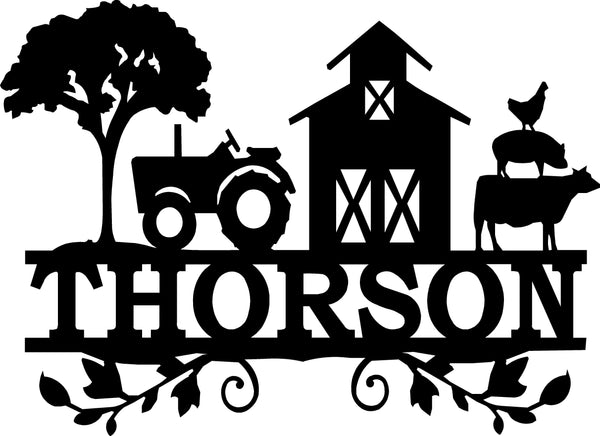 Farm Scene Monogram