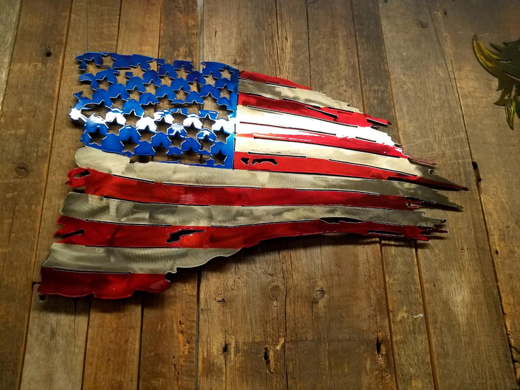 American Tattered Flags Olson Iron Works