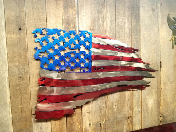 American Tattered Flags